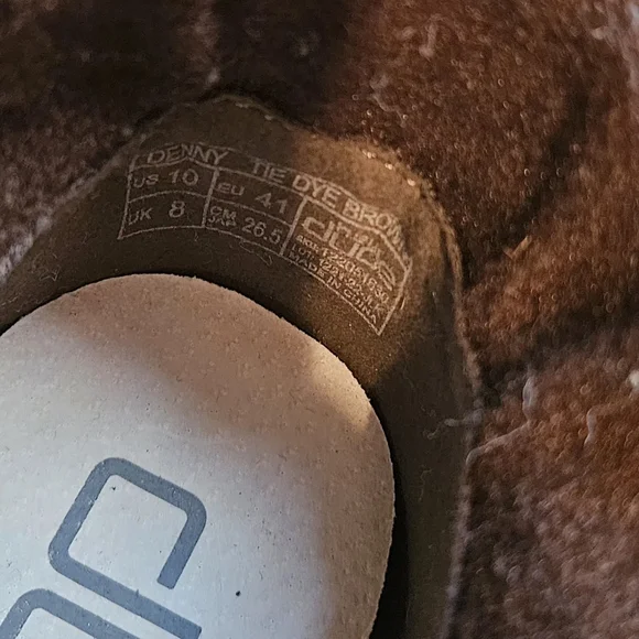 Hey Dude Womens NEW Denny Tie Dye Brown Multicolor Slip-On Loafers - Picture 6 of 7